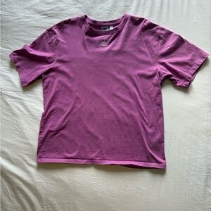 adidas Originals Trefoil Logo Tee | Purple Oversized T-Shirt | Women’s